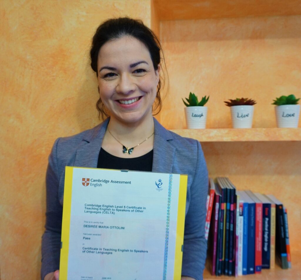Insegnante inglese certificata celta