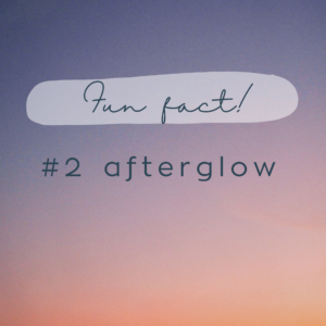 Afterglow significato
